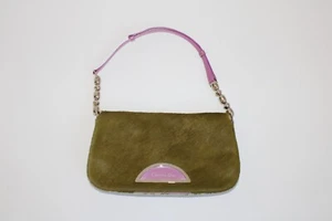 Christian Dior Malice Pearl Snake Skin Leather, Green Fur - Picture 1 of 16
