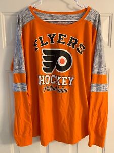 Philadelphia Flyers NHL 5th & Ocean by New Era Women's Orange Shirt XL 