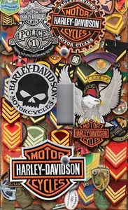 Parches para motocicleta Harley Davidson interruptor de luz salida de placa de pared MAN CAVE - Imagen 1 de 26