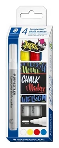 STAEDTLER Kreidemarker / Windowmarker Lumocolor 344 in 4 Farben 2,5mm - Bild 1 von 1