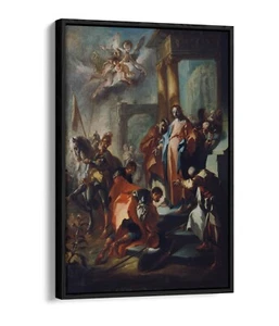 FRANZ MAULBERTSCH, CHRIST AND THE CENTURION -FLOAT EFFECT CANVAS WALL ART PRINT - Picture 1 of 12