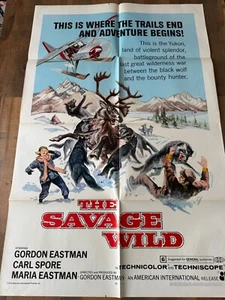 George Eastman, Maria Eastman - THE SAVAGE WILD - 1 Sheet - Great Graphics! - Picture 1 of 1