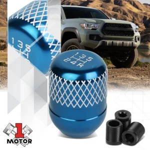5 Speed 170 Grams Light Blue Shift Knob Racing Netted Style Manual Transmission - Picture 1 of 2