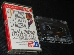 Puccini Highlights La Boheme,Solti London Philharmonic,cassette - Picture 1 of 2