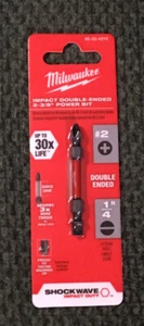 Milwaukee 48-32-4310 SHOCKWAVE #2 1/4” Impact Double Ended Bit New! - Picture 1 of 2