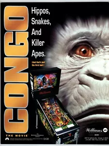 Kongo Der Film Flipper Flyer Original 8,5" x 11" Doppelseitige Affen Dschungel 1995 - Bild 1 von 2