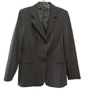 KASPER Women's Grey Button Up Long Sleeve Blazer Jacket SZ/8 - Picture 1 of 9