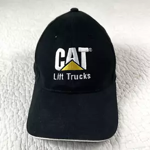 CAT Lift Trucks Hat Black Trucker Cap Logo Cotton Adjustable FAST shipping! - Picture 1 of 4