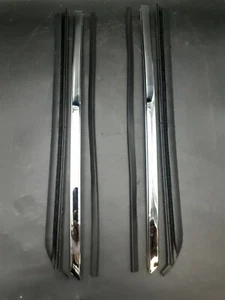 69 70 Cadillac DeVille Convertible Rear Quarter Window Leading Edge Sash Set NEW - Picture 1 of 2