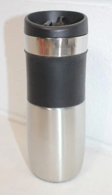 Taza de café de viaje Aladdin Migo taza vaso 16 oz con tapa para sorbo empuñadura de goma negra Foto 1 de 4