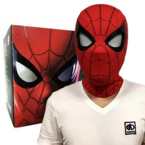 Cattoys 1:1 Spiderman Helmet Wearable Mask Prop Cosplay Remote Control Eyes New - Picture 1 of 12