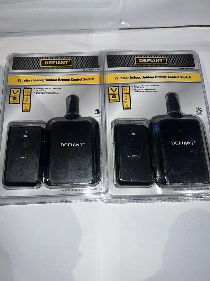 Defiant Wireless Remote Control Outlet Switch Indoor Outdoor Plug In 202620