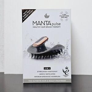 Manta Pulse Healthy Hair Brush Therapy 3 in 1 in Grey - New in Box
