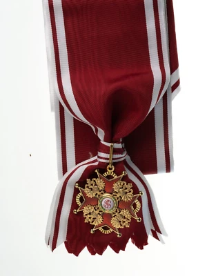 Order of St. Stanislaus 1st Cl. with sash. Russian Imperial award 1855 1917 - Image 1 of 4