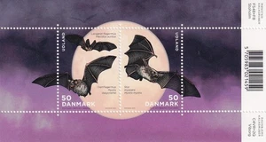 Dänemark 2025 Block 91 postfrisch ** MNH Fledermäuse Bats Tiere Animals - Bild 1 von 1