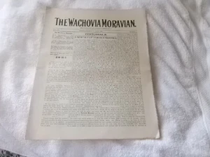 THE WACHOVIA MORAVIAN-1934 NEWSPAPER - Picture 1 of 1