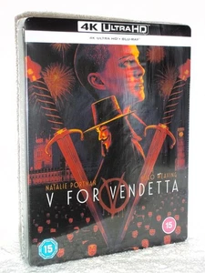 V For Vendetta (4K/Blu-ray, 2025, LIMITED STEELBOOK) NEW Natalie Portman action - Picture 1 of 4