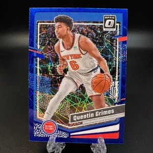 2023-24 Panini Donruss Optic Blue Velocity Prizm Quentin Grimes #46 Pistons - Picture 1 of 2