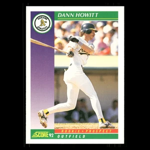 Tarjeta de béisbol Dann Howitt Rookie #861 1992 Score Oakland Athletics MLB - Imagen 1 de 3
