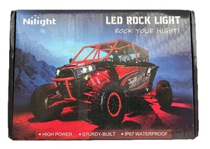 Nilight LED Rock Light 6PCS Blue Light Pods Waterproof Under Body Wheel Well NEW - Picture 1 of 7
