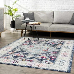 Tamaño: 2' x 3' Rectángulo - Alfombra Tigriv Azul Marino 2313 - Liquidación - Imagen 1 de 1