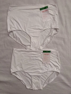 NEW Warners Briefs Smooth It Over Pinch-Free 2 Pair Hi-cut High Waist Large - Image 1 of 4