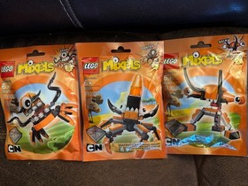 3 LEGO Mixels Series 2 41515 Kraw 41516 Tentro 41517 Balk Polybags New Sealed