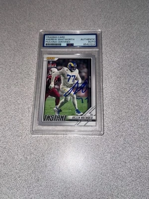 Andrew Whitworth #/323 AUTO Super Bowl Champions 2022 Instant PSA On-Card - Image 1 of 2