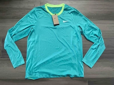 NUEVA CAMISETA NIKE COURT ADVANCE DRIFIT TENIS LS POLVO CIRUELA DR6486-392 GRANDE Foto 1 de 4