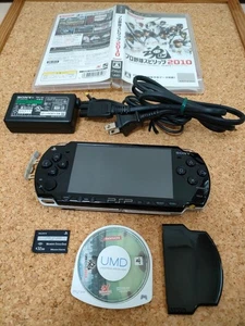 PSP 2001 North American Edition Piano Black mit Ladegerät Memory Stick Spiel - Bild 1 von 8