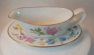 Royal Worcester Fine Bone China - Kentmere - Gravy Boat e sottopiatto 1972 - Foto 1 di 23