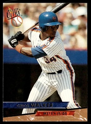 1993 Fleer Ultra Series 1 #80 Chico Walker New York Mets - Image 1 of 2
