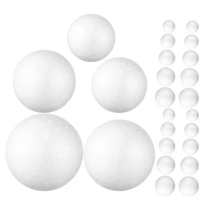  100pcs Craft Foam Balls White Polystyrene Spheres Small Round Foam Balls for - Picture 1 of 12