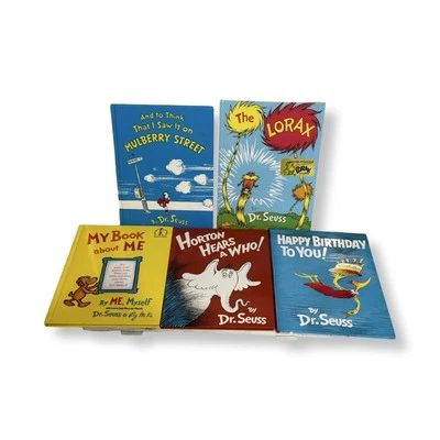 Dr. Seuss Hardcover Lot of 5 Large Books - Mulberry Street, Lorax, Horton – VGUC - Image 1 of 4