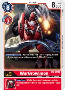 WarGrowlmon BT2-017 R Release Special Booster Digimon TCG - Foto 1 di 2