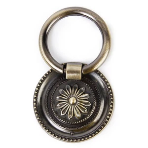 1 Pair Kitchen Cabinet Cupboard Drawer Pull Ring Antique Brass Handle Knob UK - Picture 1 of 5