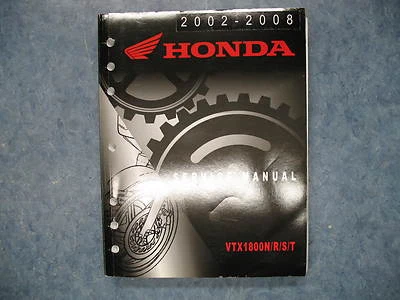 HONDA 2002-2008 VTX1800 N/R/S/T OWNERS SERVICE MANUAL REPAIR SHOP VTX 1800 - Image 1 of 4