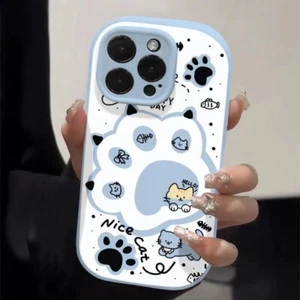 Case For iPhone 16 Pro Max 15 14 11 12 13 XR XS 6 7 8 Cute Cat's Paw Phone Cover - Picture 1 of 10