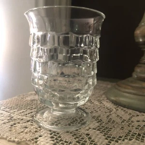 Fostoria Ersatzsaftglas Indiana American Cubist 3-7/8" Fuß Vintage - Bild 1 von 4