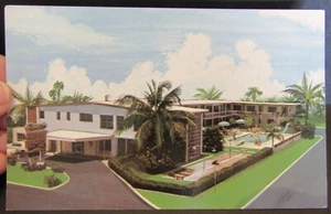 The Cheri-Lyn Motel, Treasure Island Florida, Vintage Postkarte - Bild 1 von 2