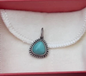 James Avery Retired Turquoise Heirloom Pendant - Picture 1 of 7