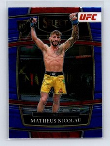 2022 Panini Select Matheus Nicolau #83 UFC Concourse Level Blue Rookie