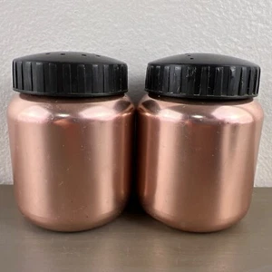 VTG Color Craft Copper Rose Anodized Aluminum Salt & Pepper Shakers, Retro 1950s - Picture 1 of 9