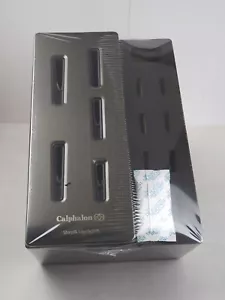 CALPHALON 14 Slot Hardwood Knife & Scissors Storage Block, WALNUT Finish, NEW! - Picture 1 of 9