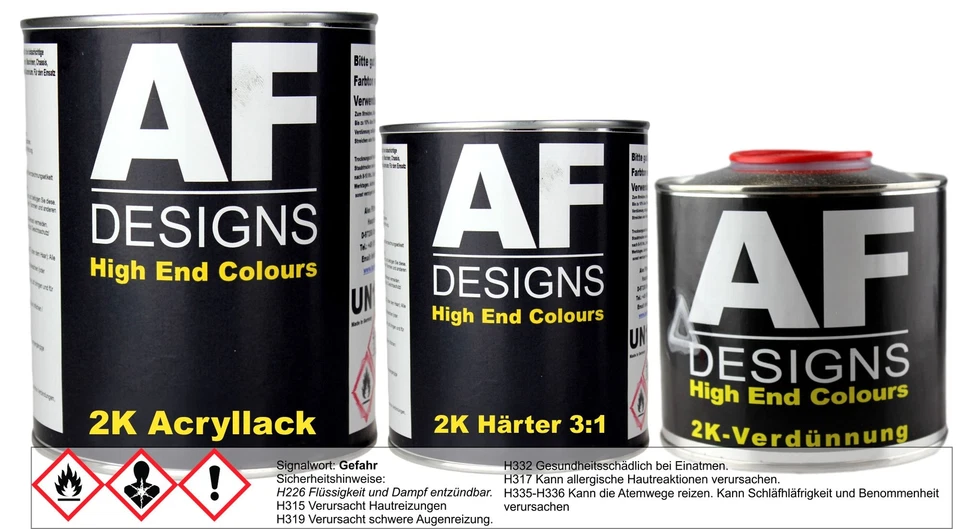 1 Liter 2K Acryl Lack Set für BRITISH STAND. ED. 5 GOLD 10 D 43 - Bild 1 von 1