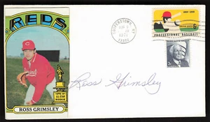 Ross Grimsley Signed Envelope Pasted on Baseball Card Cincinnati Reds Auto - Picture 1 of 2