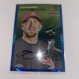 2023 Topps Chrome Platinum Anniversary JEFF BAGWELL Blue Prism Refractor - #401 - Picture 1 of 4