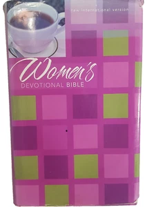 Women's Devotional Bible New International Version Dust Jacket Pink - Picture 1 of 19