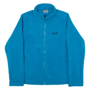 JACK WOLFSKIN Womens Fleece Jacket Blue UK 18 - Picture 1 of 6
