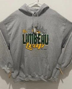 The Lambeau Leap Pullover Hoodie Adult size XL Gray Gildan Heavy Blend NWOT - Picture 1 of 6